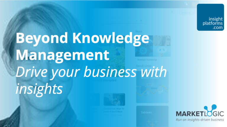 Beyond Knowledge Management Webinar - Featured Image - Insight Platforms