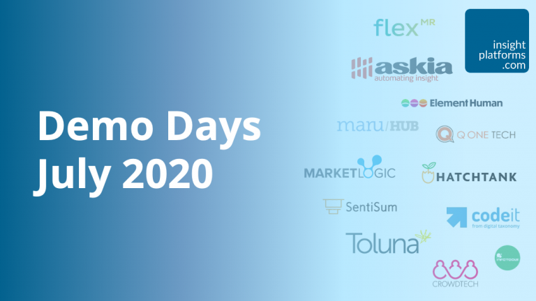 Demo Days July 2020 - Insight Platforms