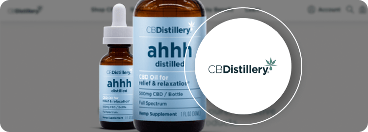 CBDistillery Ahhh distilled Thc Free CBD Oil 